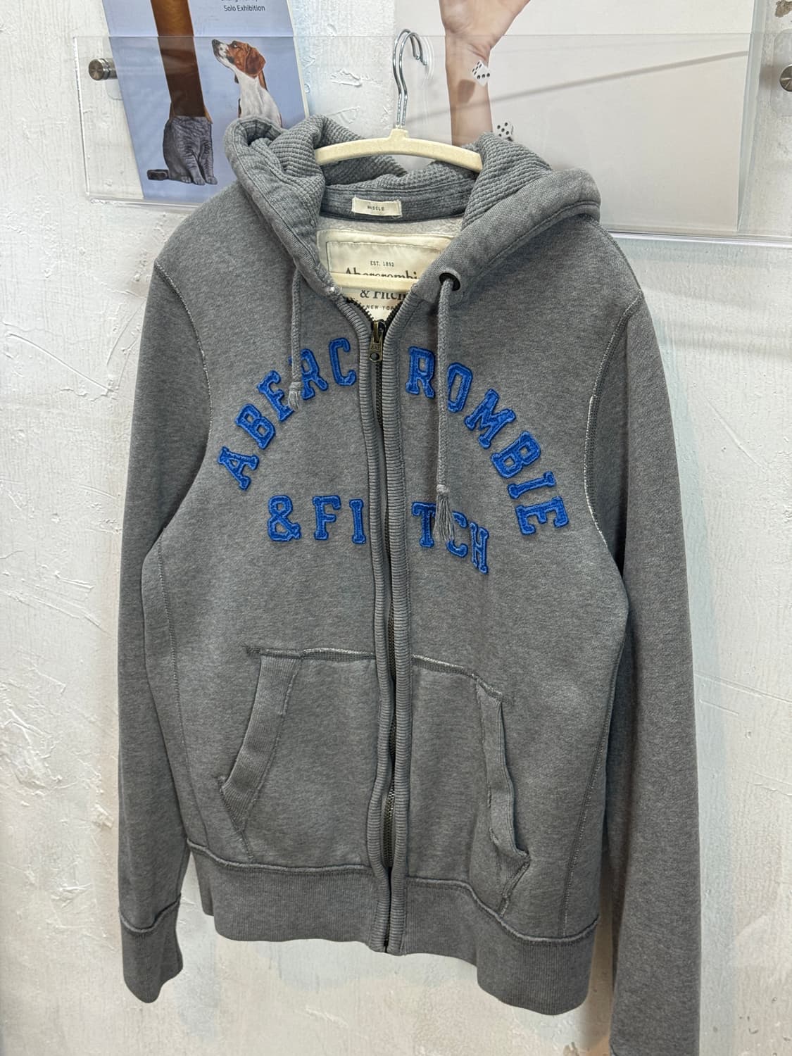 아베크롬비 후드집업 차콜 상품이미지3