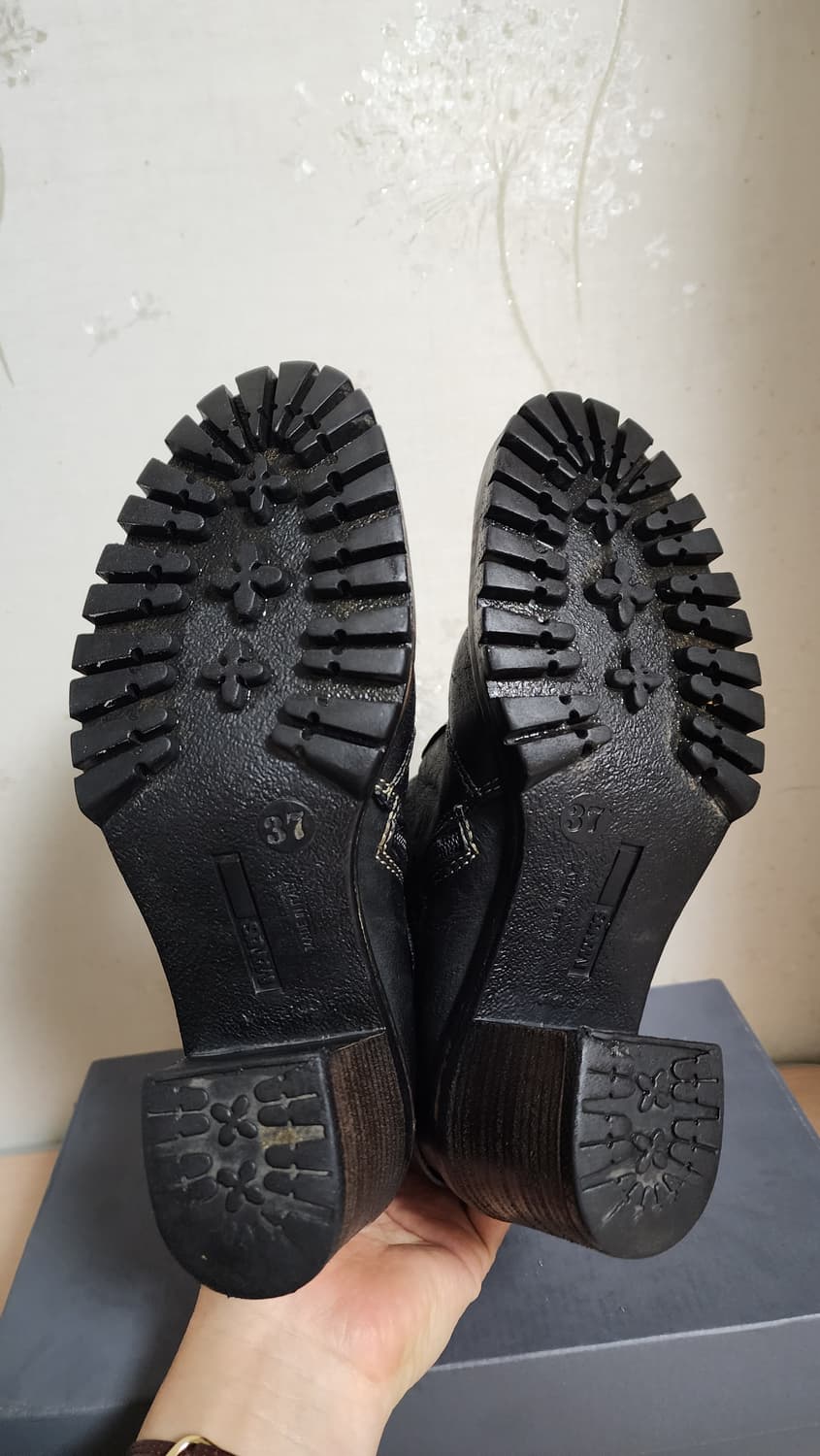 이태리 마나스(MANAS) 블랙 가죽 앵클 부츠 상품이미지6