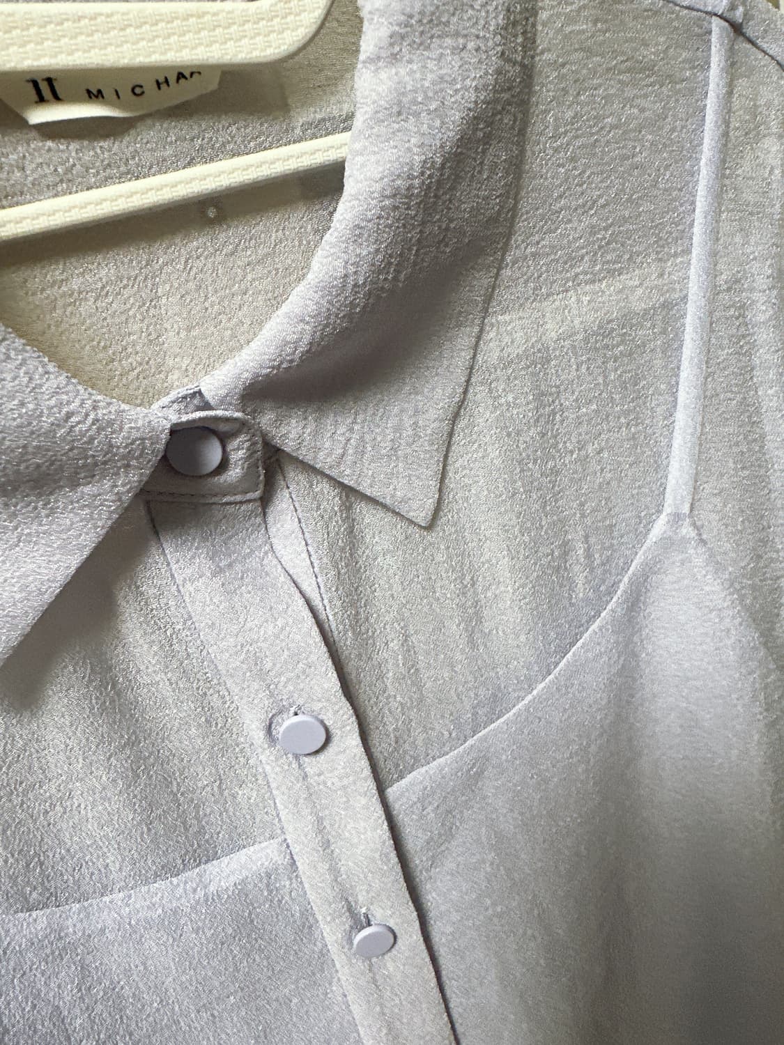 잇미샤 IT MICHAA 오간자 시스루 블라우스 라일락(55)   상품이미지6