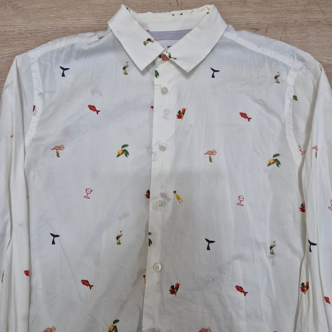 폴스미스 클래식 멀티로고 슬림핏 옥스포드 셔츠 S(90) 상품이미지2