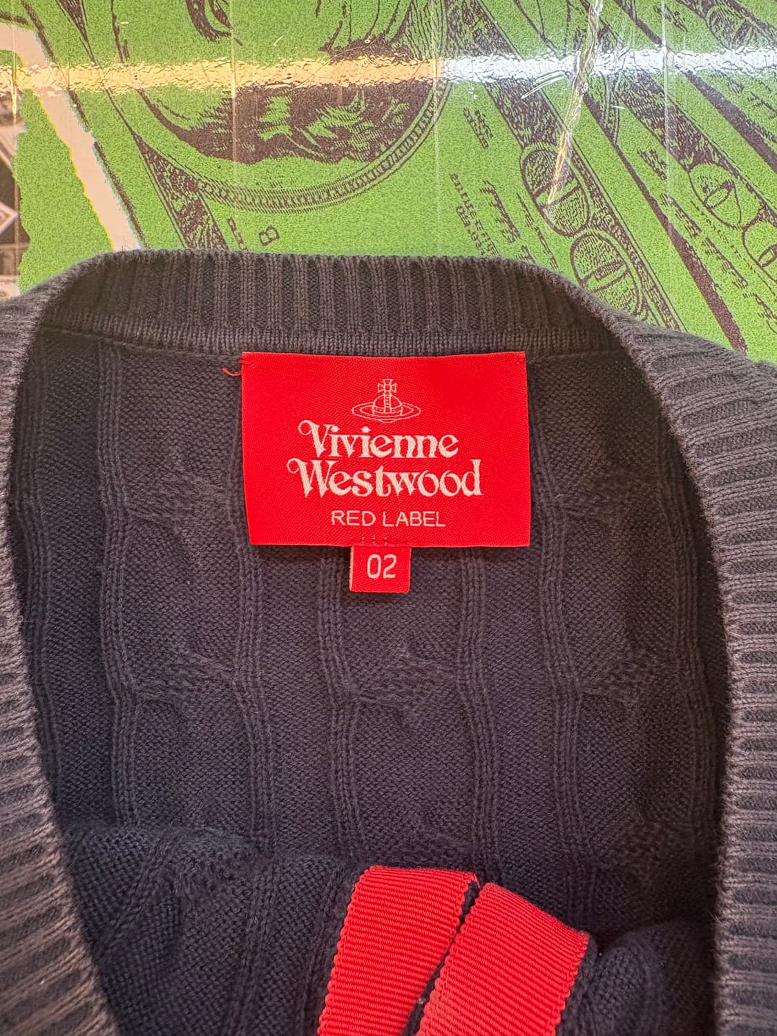 비비안 웨스트우드 레드라벨 케이블 니트 가디건 상품이미지3