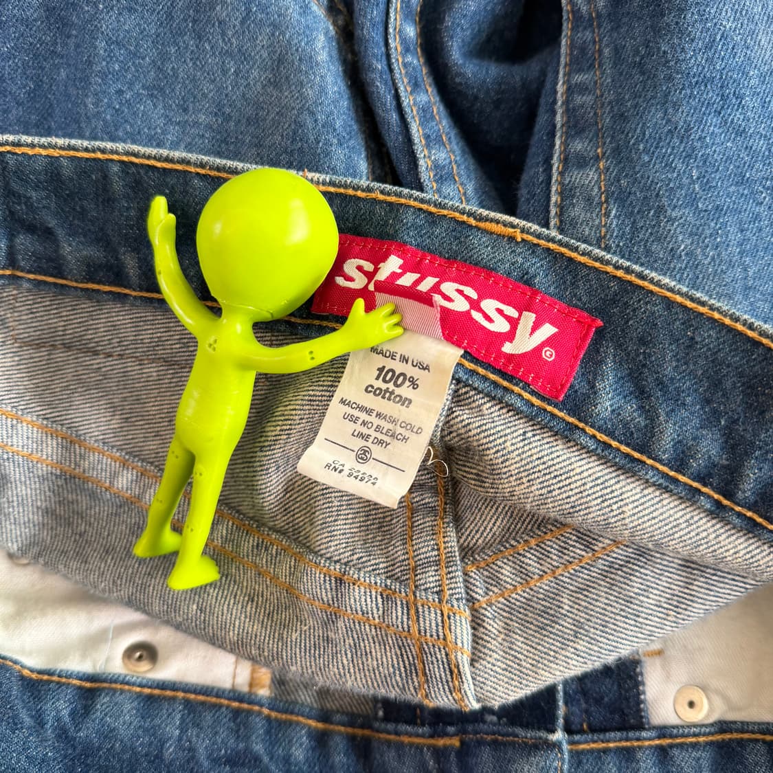 90s 올드 스투시 데님 팬츠 상품이미지10