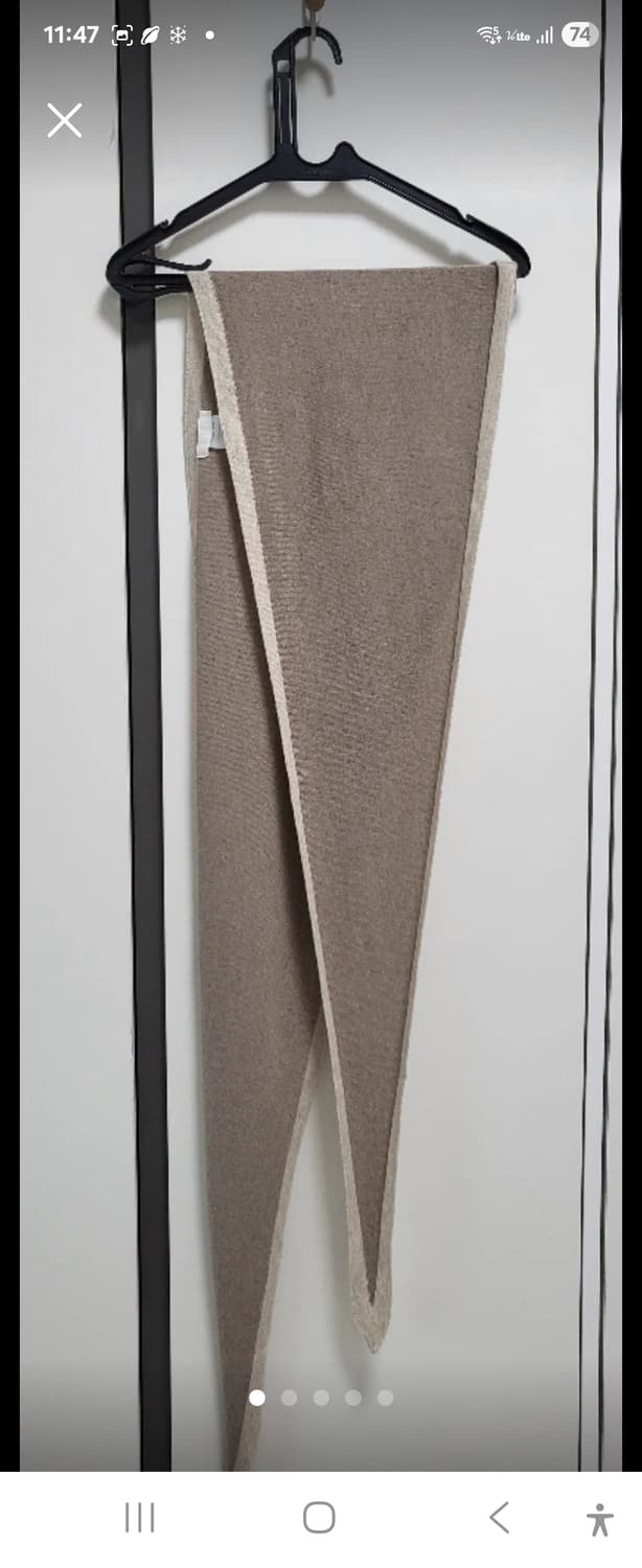 캐시미어 울 혼방 스카프겸 목도리/숄 새제품 상품이미지4