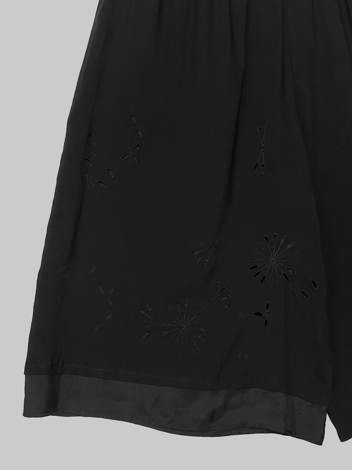 요지 야마모토 자수 비대칭 와이드 팬츠 상품이미지3