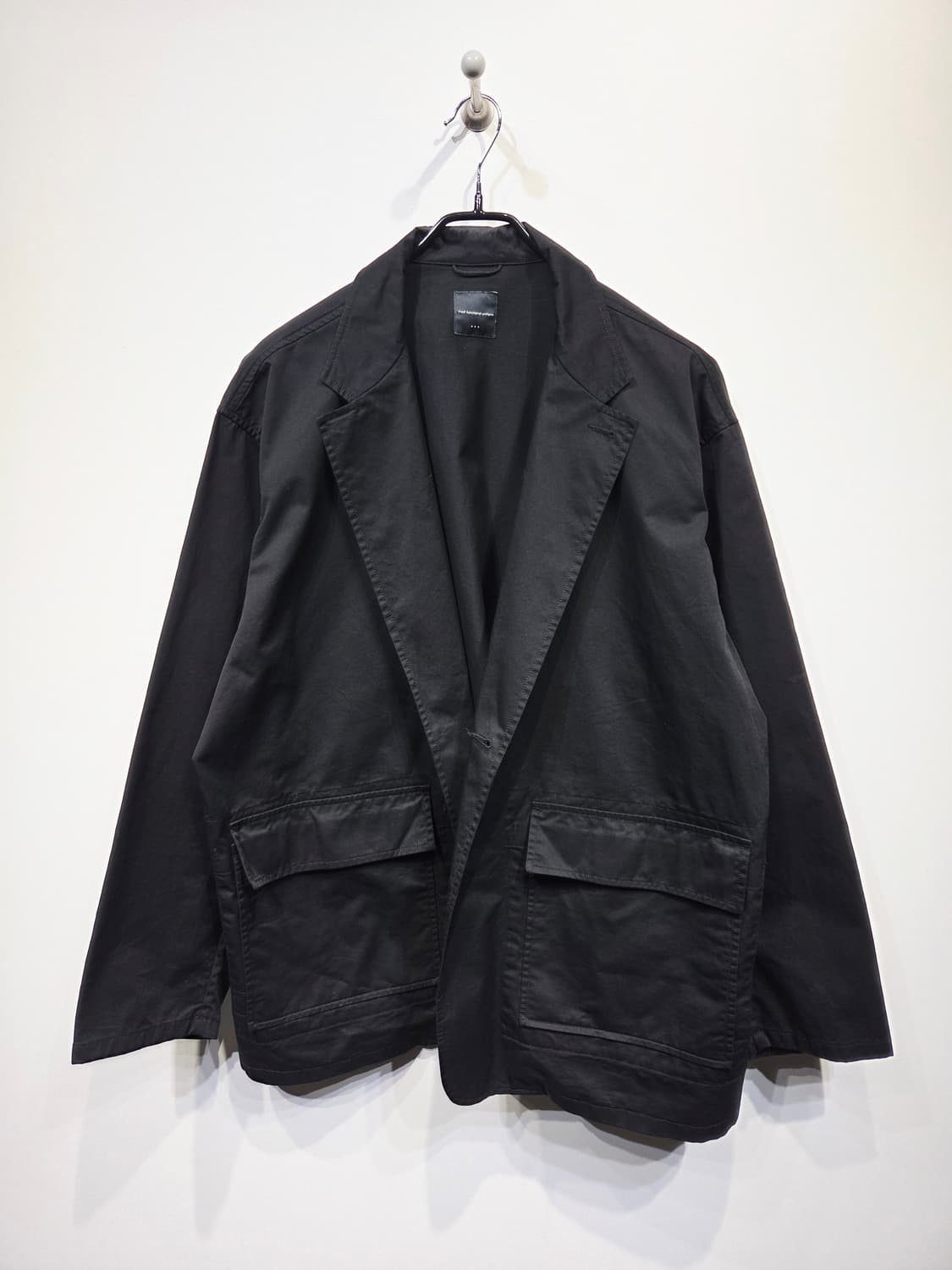 모이프 블랙 포켓 유니폼 코튼 자켓 상품이미지2