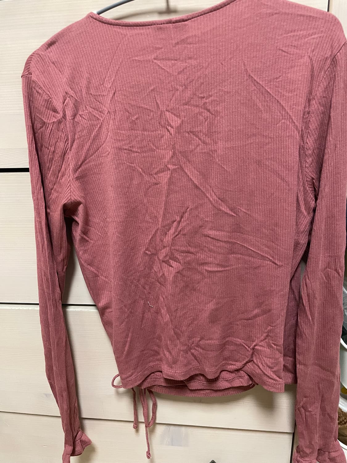 [상태좋음] h&m 레이스 레이어드T 빈티지핑크 - L 상품이미지2