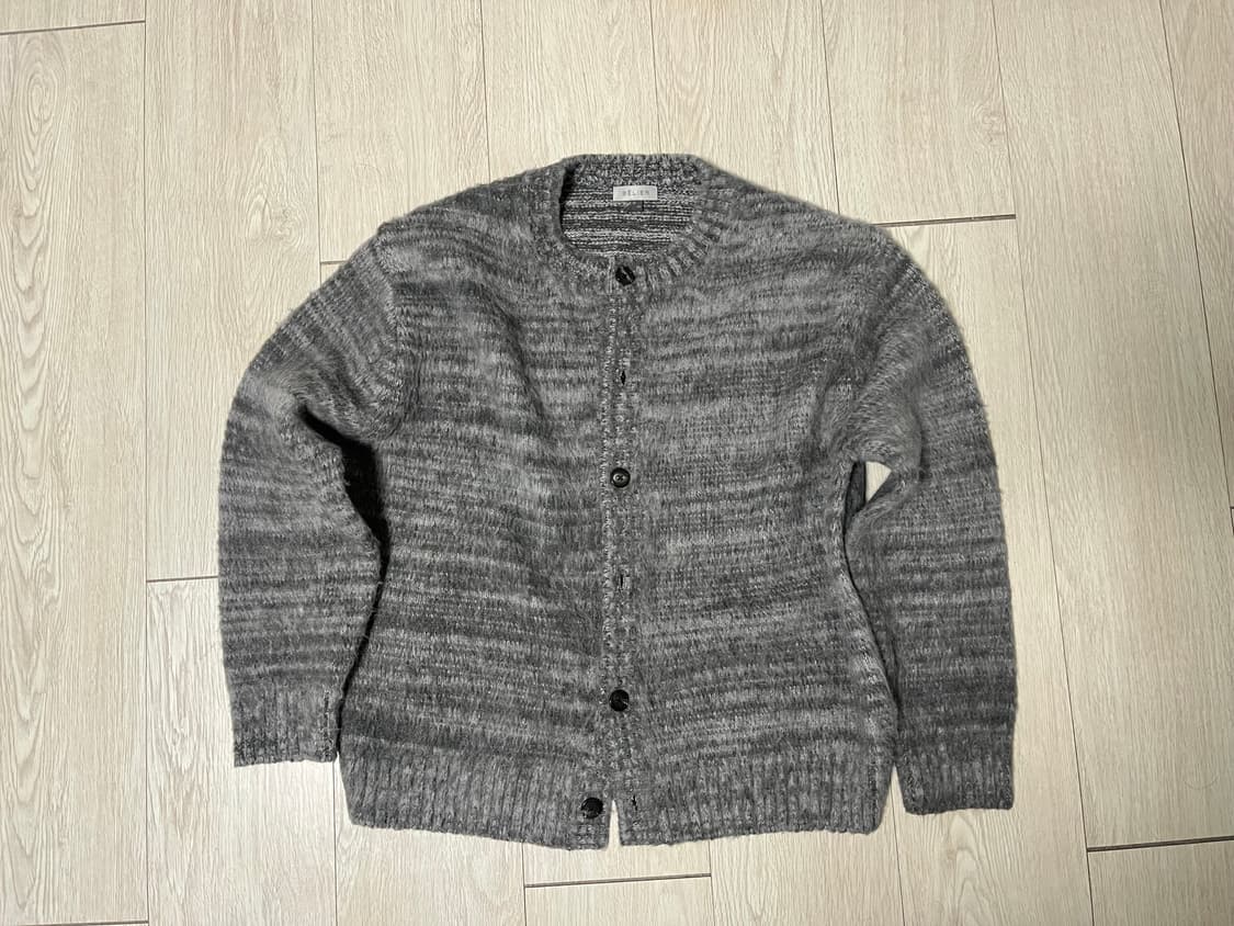 벨리에 브러쉬드 탐 가디건 그레이 100 상품이미지2