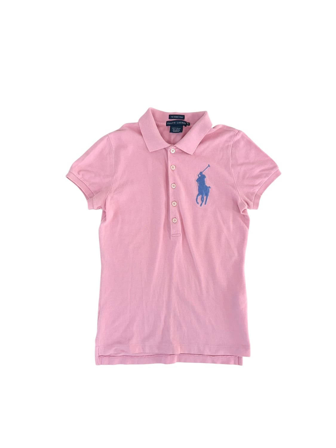 폴로 빅포니 핑크 반팔 카라티 xs 상품이미지1