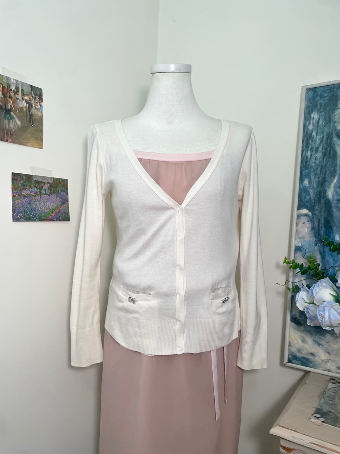 JILL STUART pink ivory cubic bow pocket 상품이미지1
