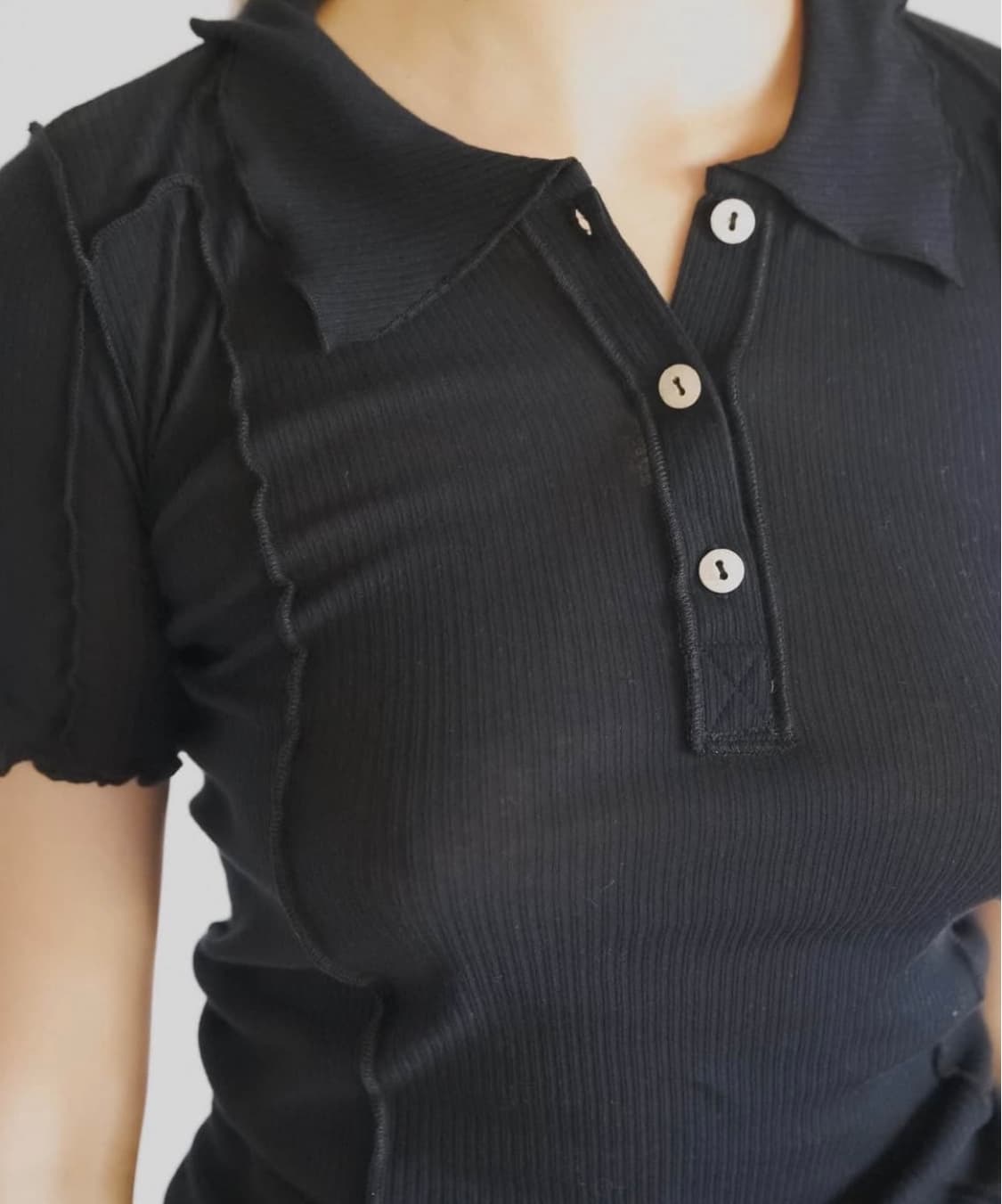 (S,M,L) 베이스레인지 Omato Polo 블랙 상품이미지2