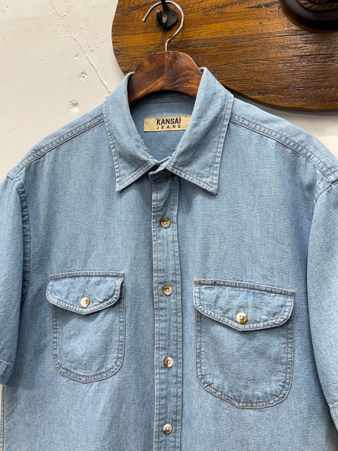 KANSAI Jeans Chambray Short Sleeve 상품이미지2