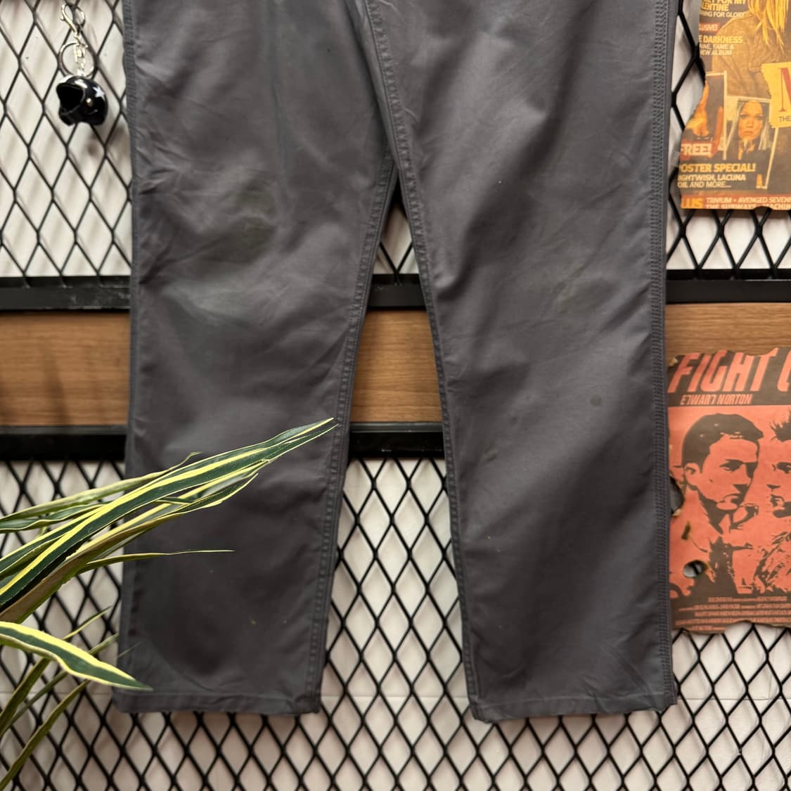 00s 칼하트 캔버스 워크 팬츠 사이드 포켓 포인트 그레이 상품이미지4