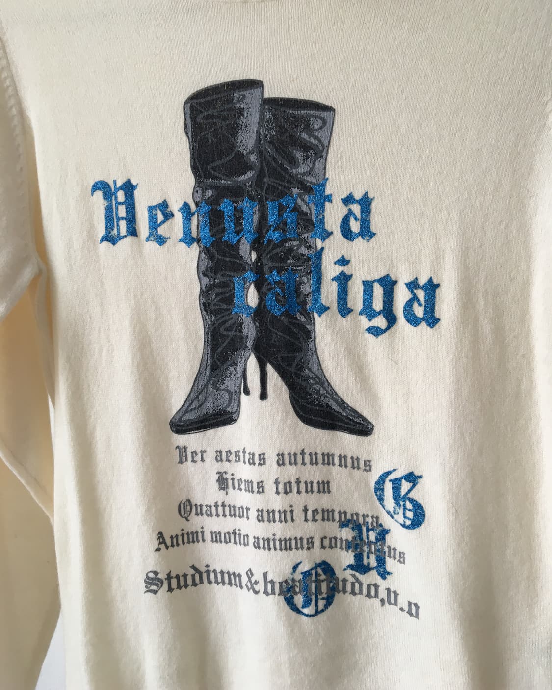 Printing high neck knit 상품이미지3