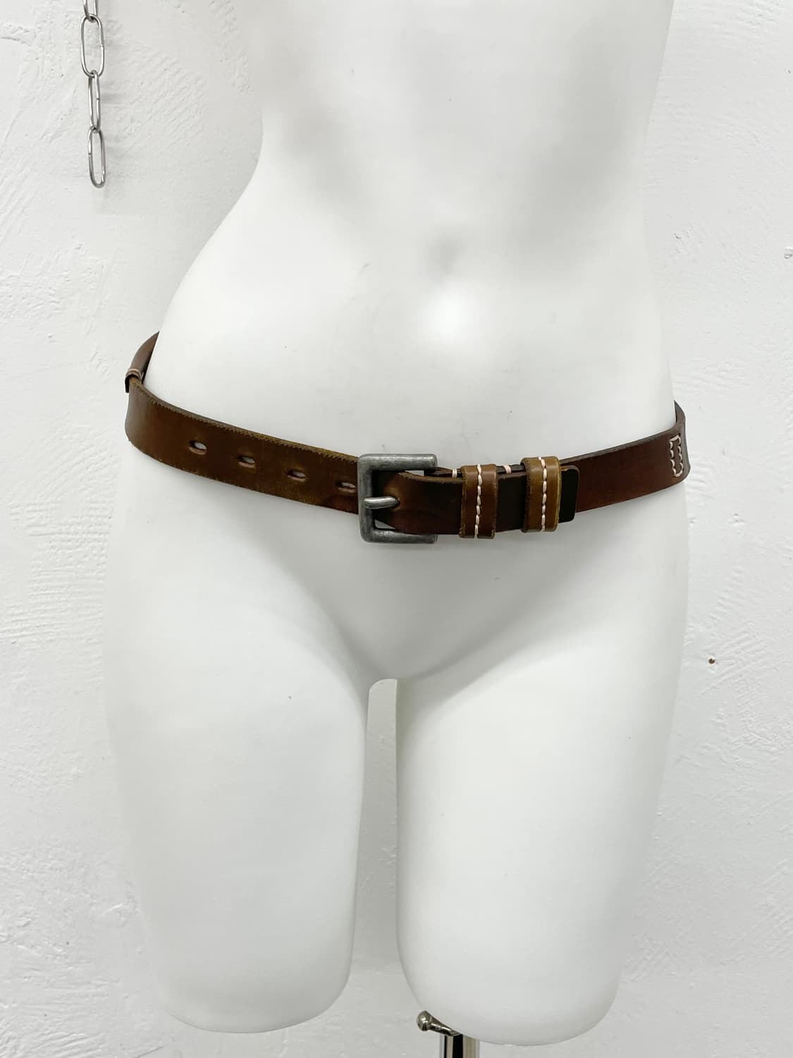 톰보이 리얼레더 스티치 버클 벨트 상품이미지2