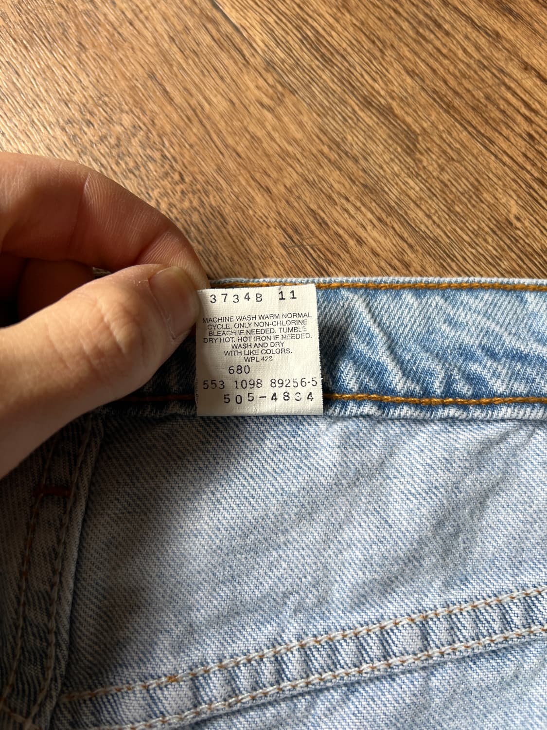 [33]90's 리바이스 505 블랭크탭 Made in USA 데님 팬츠 상품이미지5