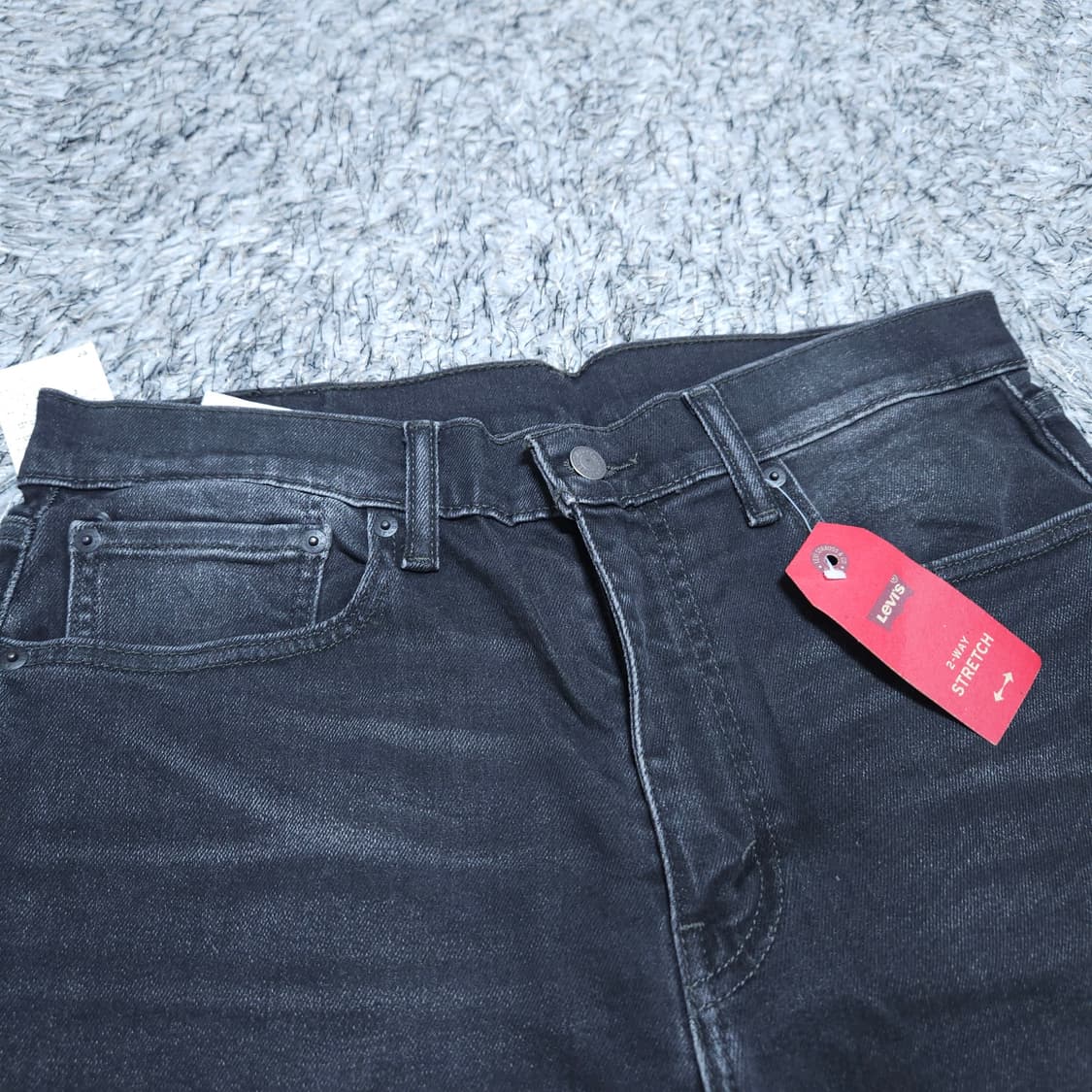 리바이스512) 34/32 남자 슬림핏블랙진 / 왕눈이샵 상품이미지3