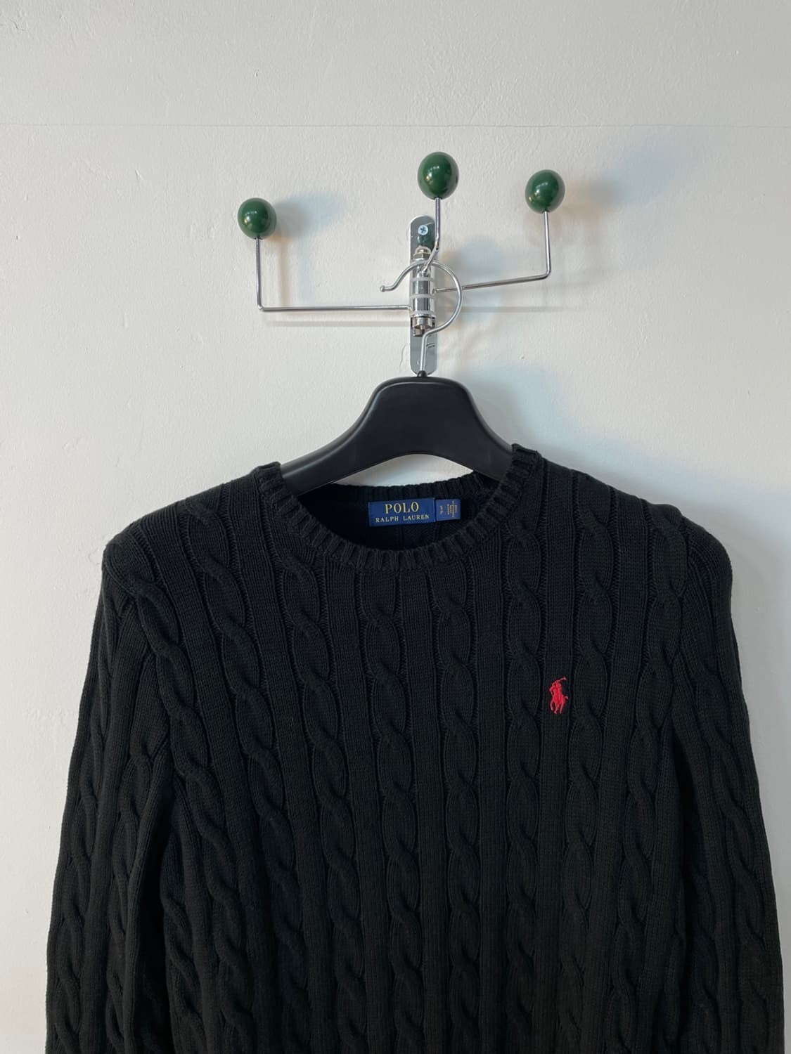 폴로 랄프로렌 블랙 케이블 니트 상품이미지3
