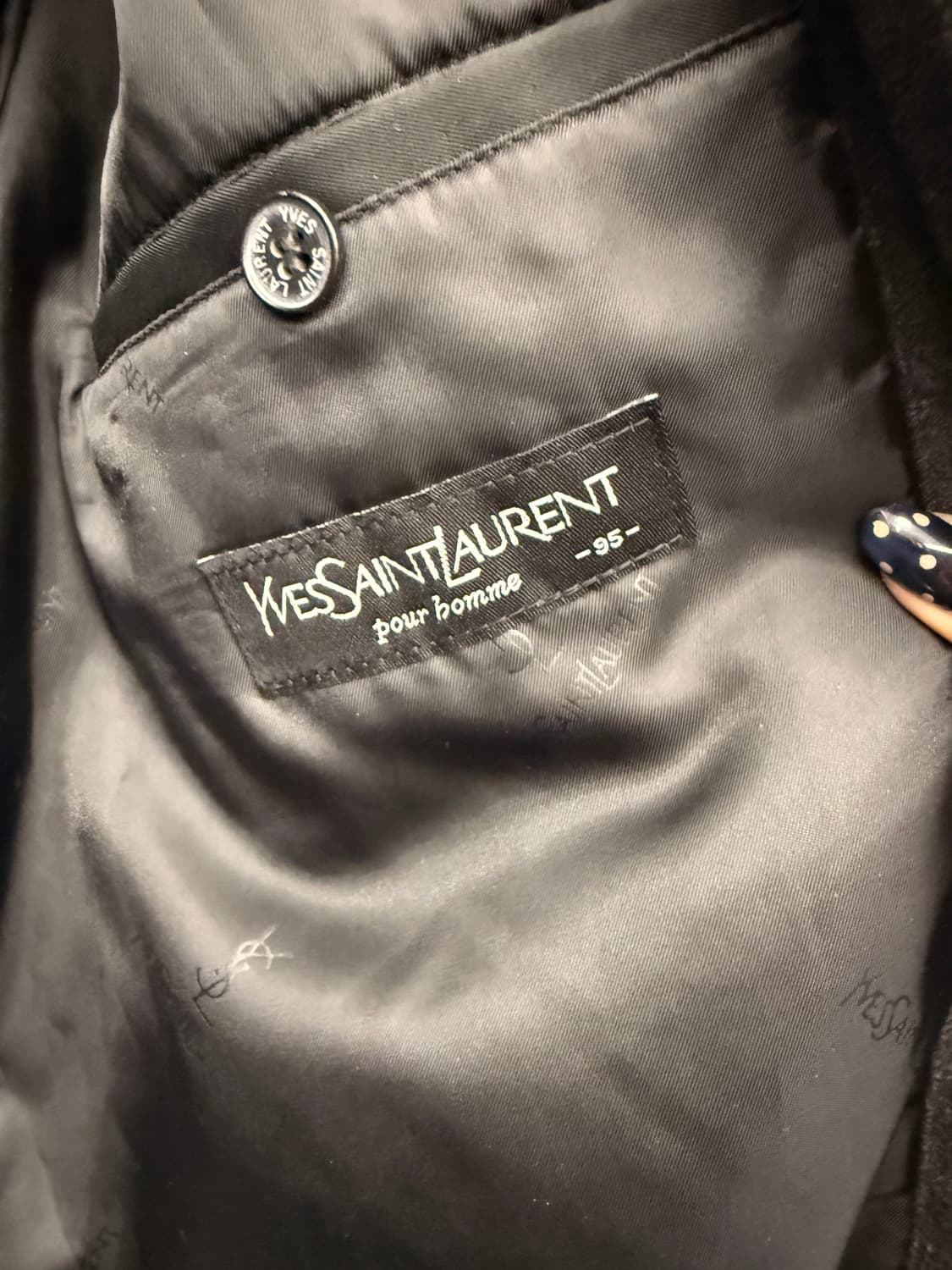 YSL 입생로랑 레이어드 블랙 폴리 자켓 상품이미지7