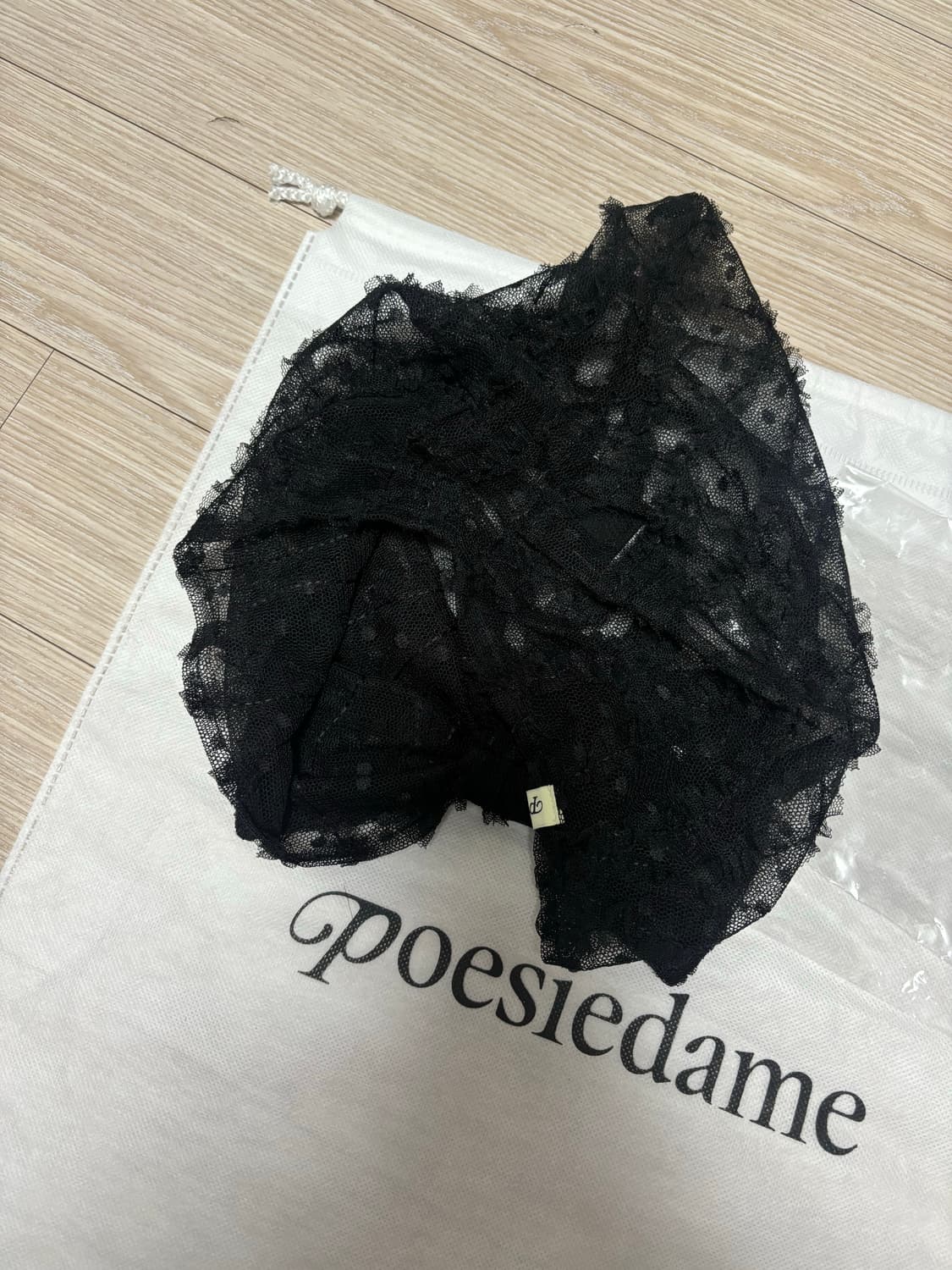 FLORAL LACE TURBAN IN BLACK 상품이미지6