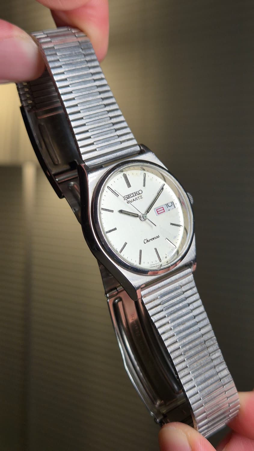 80's Vintage Seiko Quartz Daydate Silver 상품이미지4