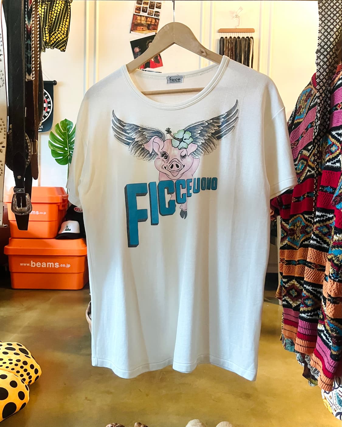 1990s Konishi Yoshiyuki Pig 1/2 T-Shirt 상품이미지3