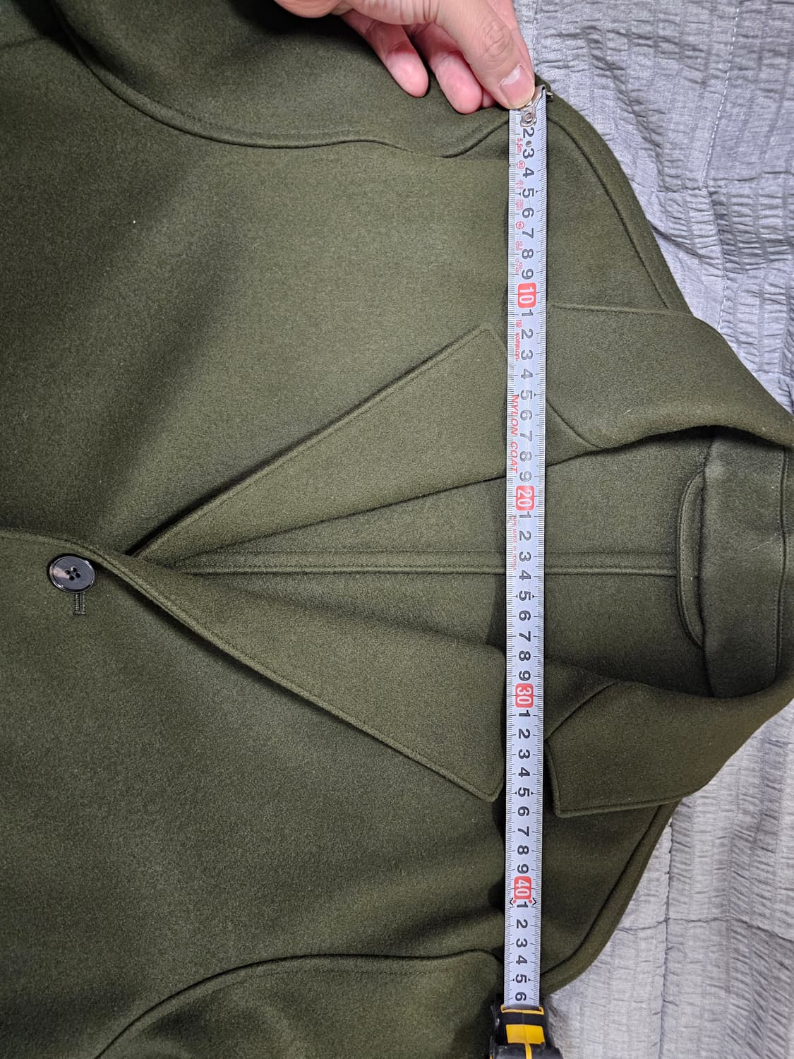 이얼즈어고 멜튼울 스포츠 자켓 카키 L 상품이미지3