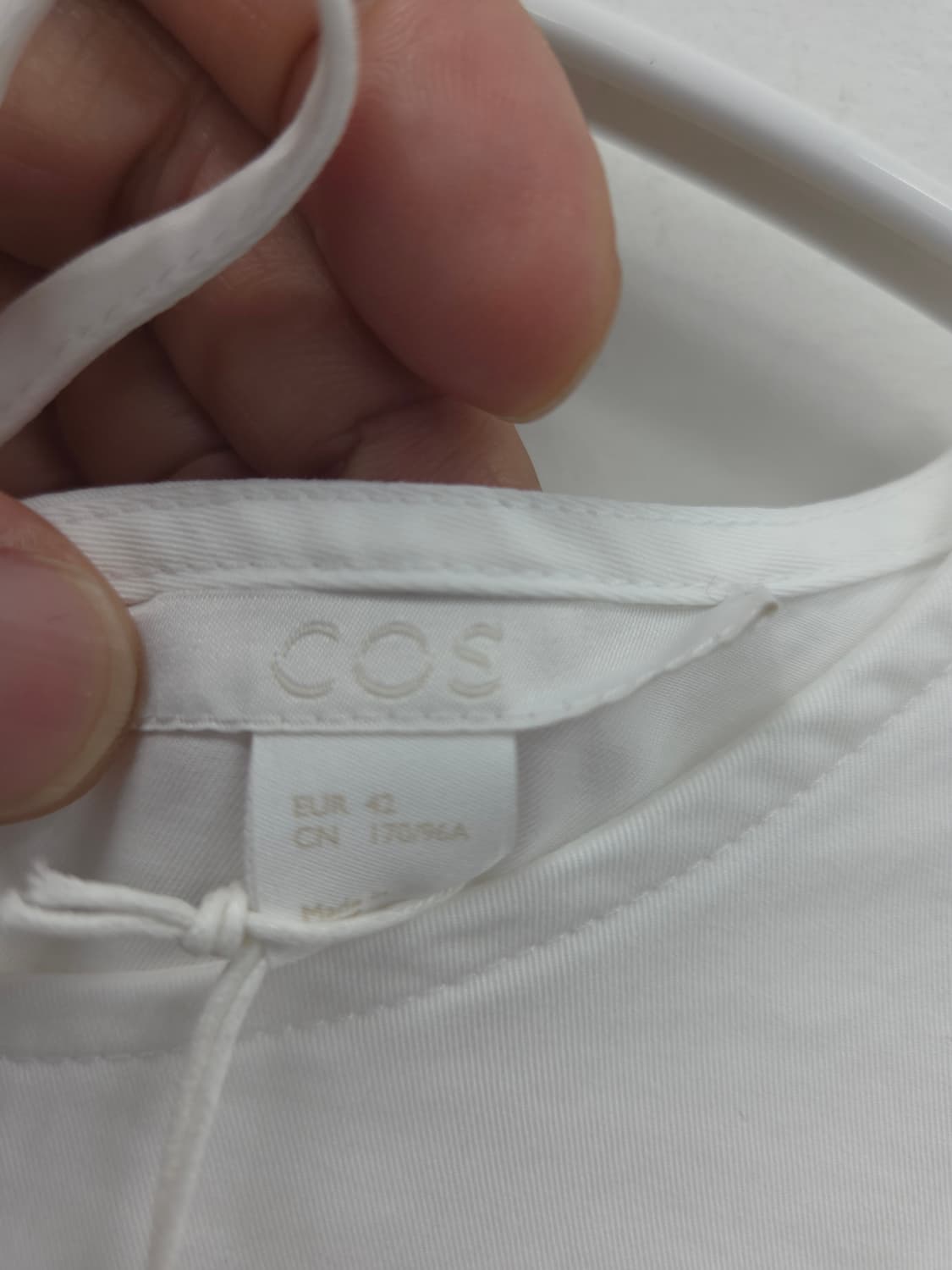 42 [새상품]COS 어드저스터블 튜닉 블라우스 화이트 상품이미지3