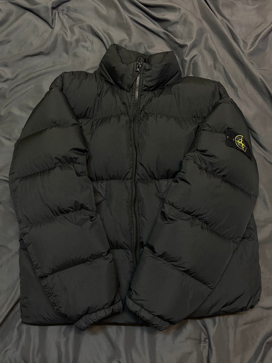 스톤아일랜드 23FW 크링클랩스 논후드 패딩 블랙 L 숏패딩 상품이미지1