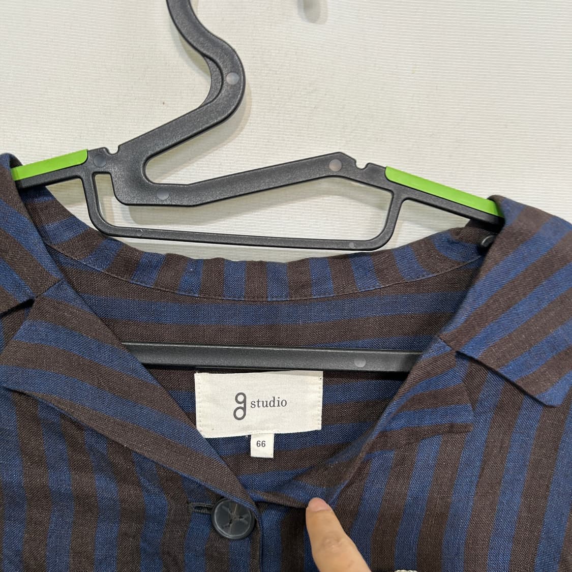 지스튜디오 2022 스트라이프 린넨 자켓 66  상품이미지2