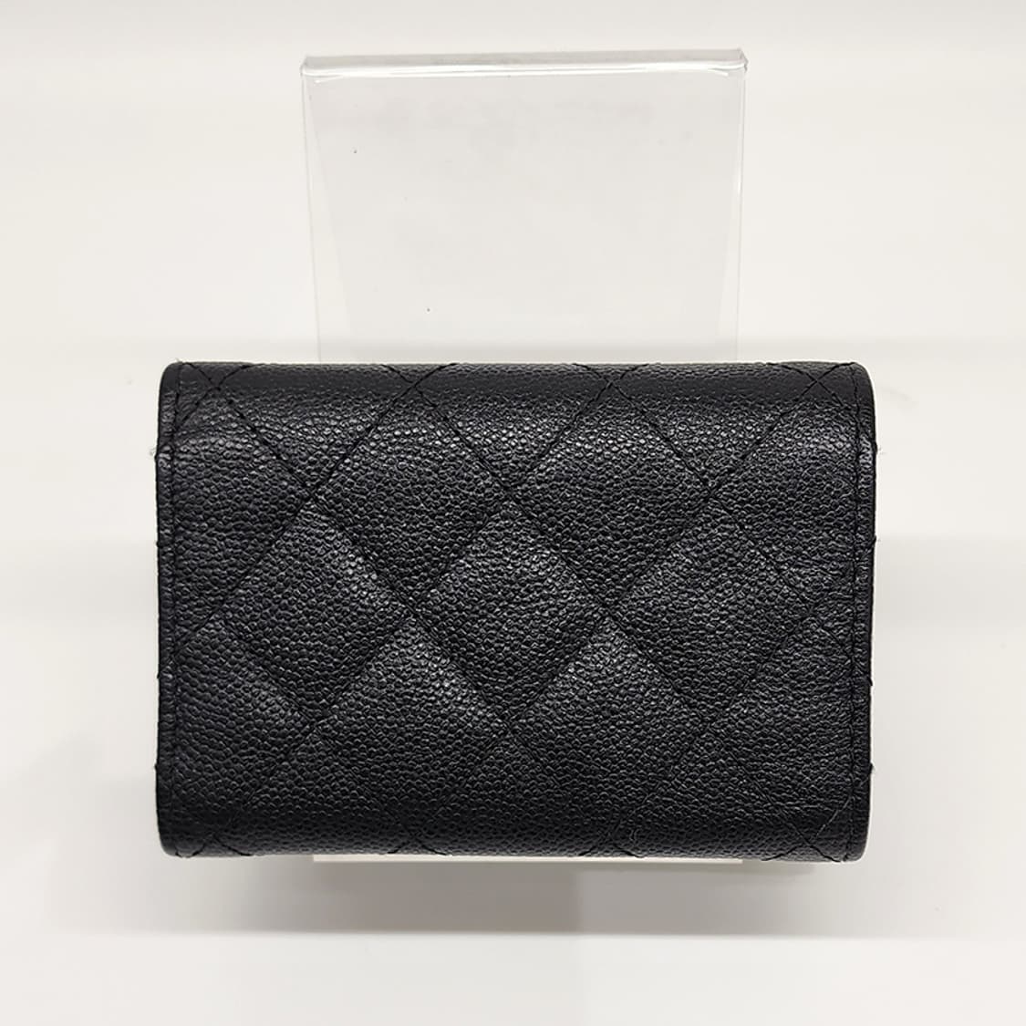 샤넬 AP0230 클래식 캐비어 3단지갑 은장 블랙 #25 상품이미지5