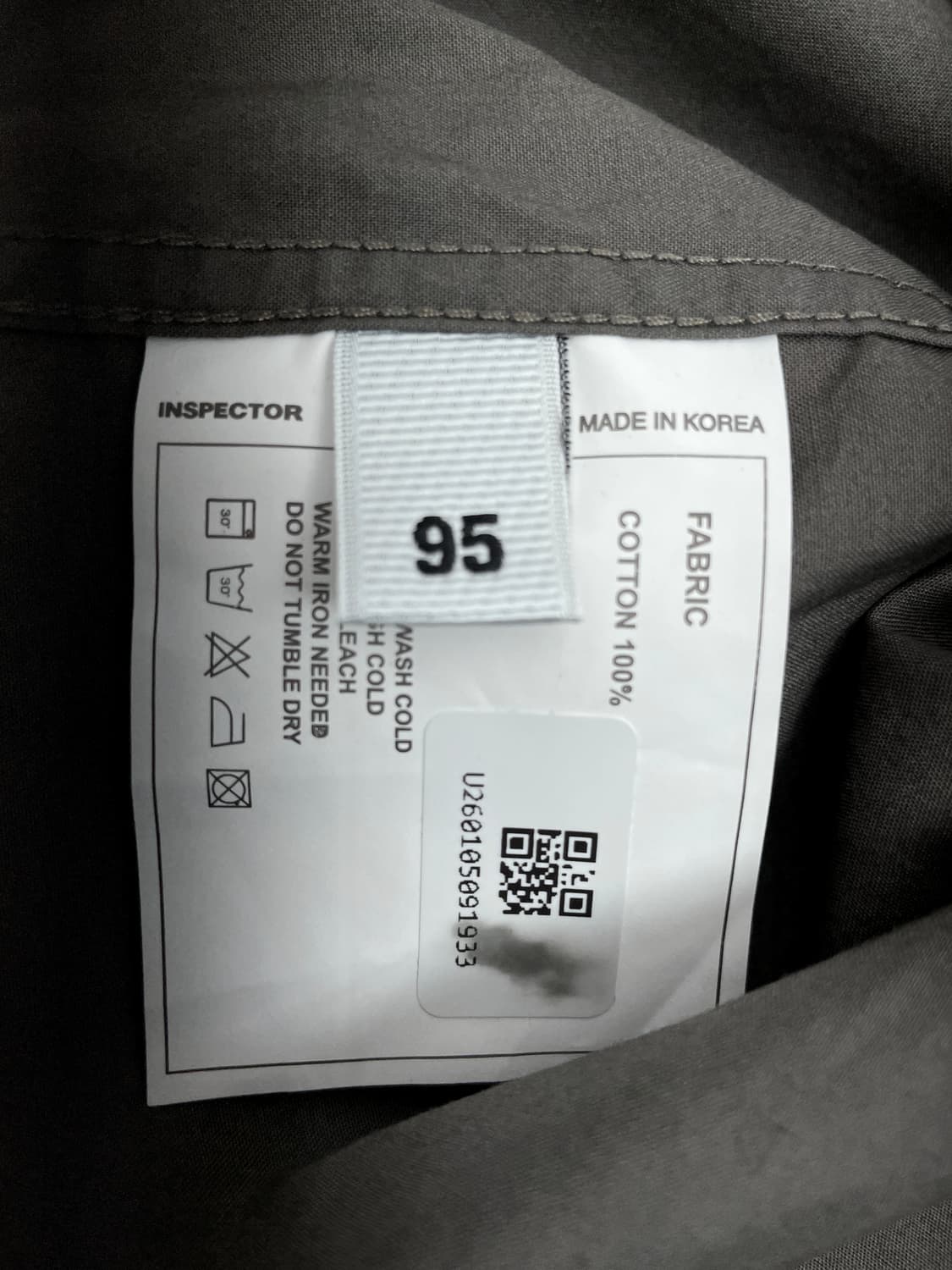 인스펙터 베이직 코튼 워크 셔츠 상품이미지6