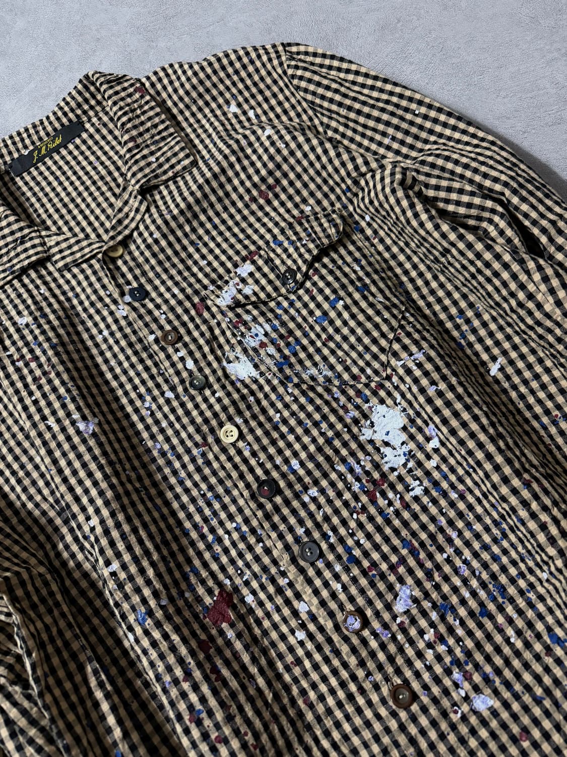 Archivio J.M. Ribot Hand-Painted Gingham 상품이미지4