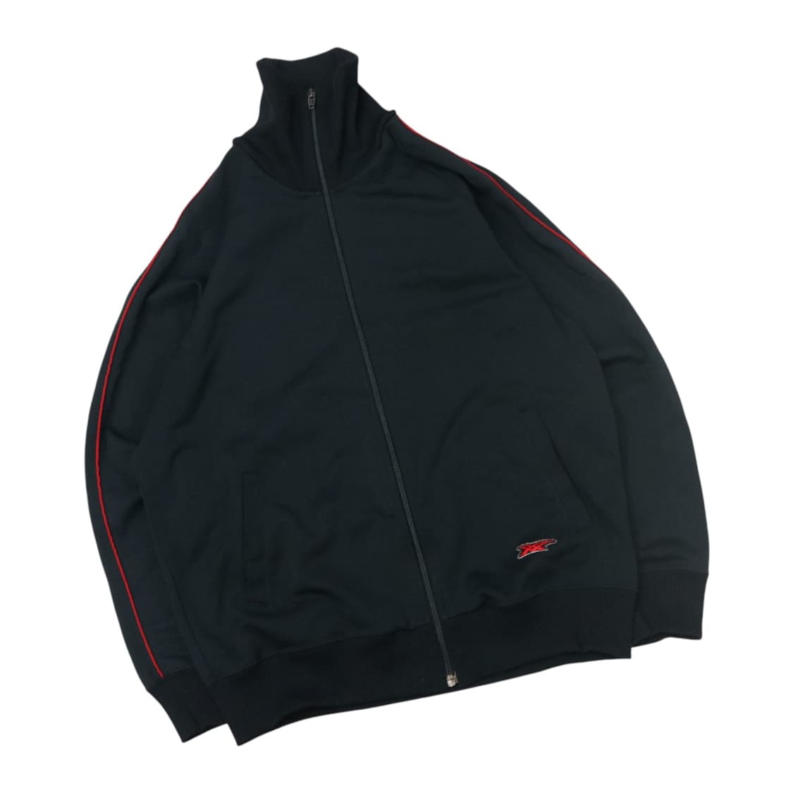 ASICS 아식스 빈티지 레드 라인 사이드 스트라이프 트랙탑 (L) 상품이미지1