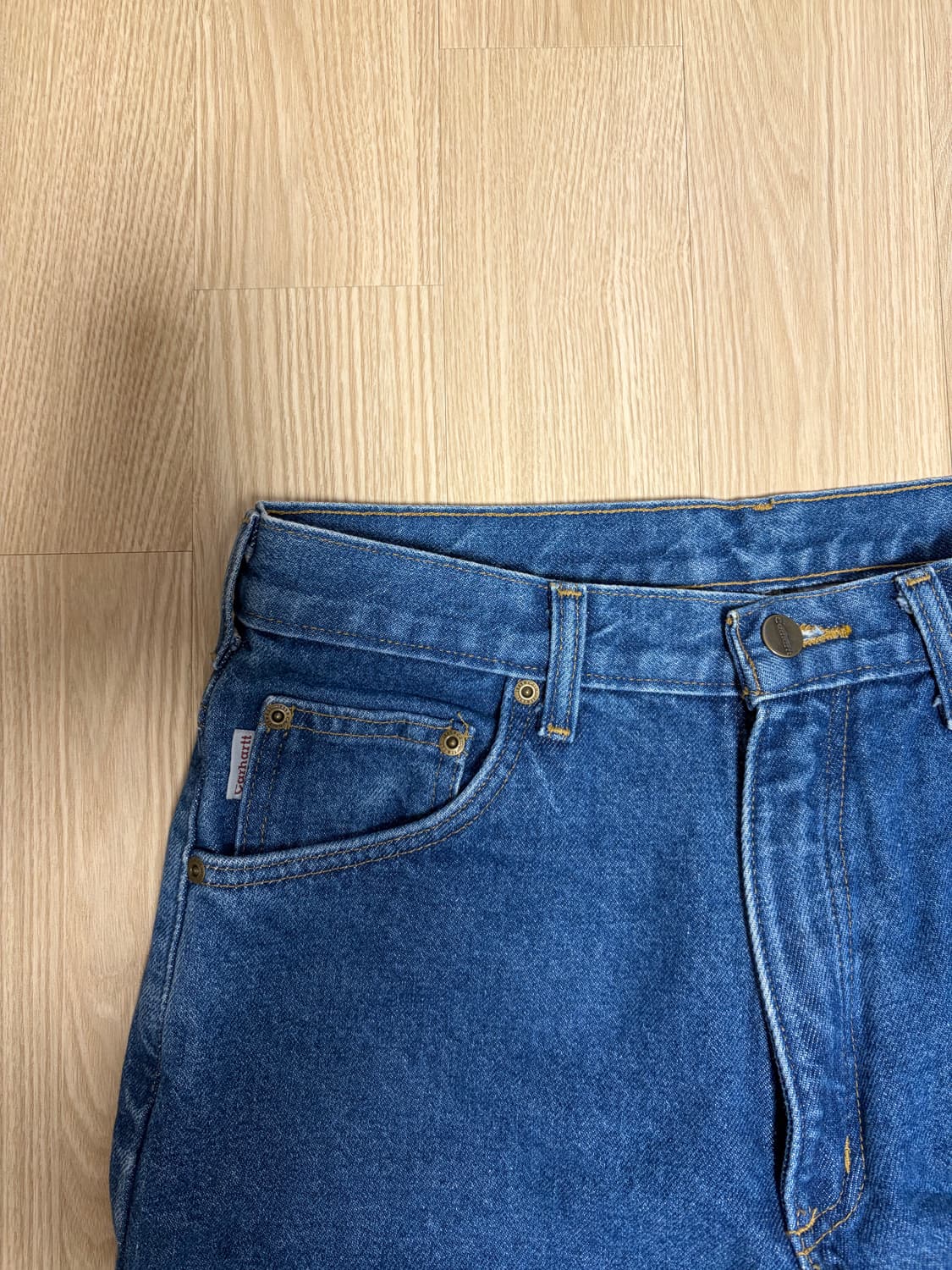 칼하트 빈티지 플란넬 안감 데님 상품이미지2