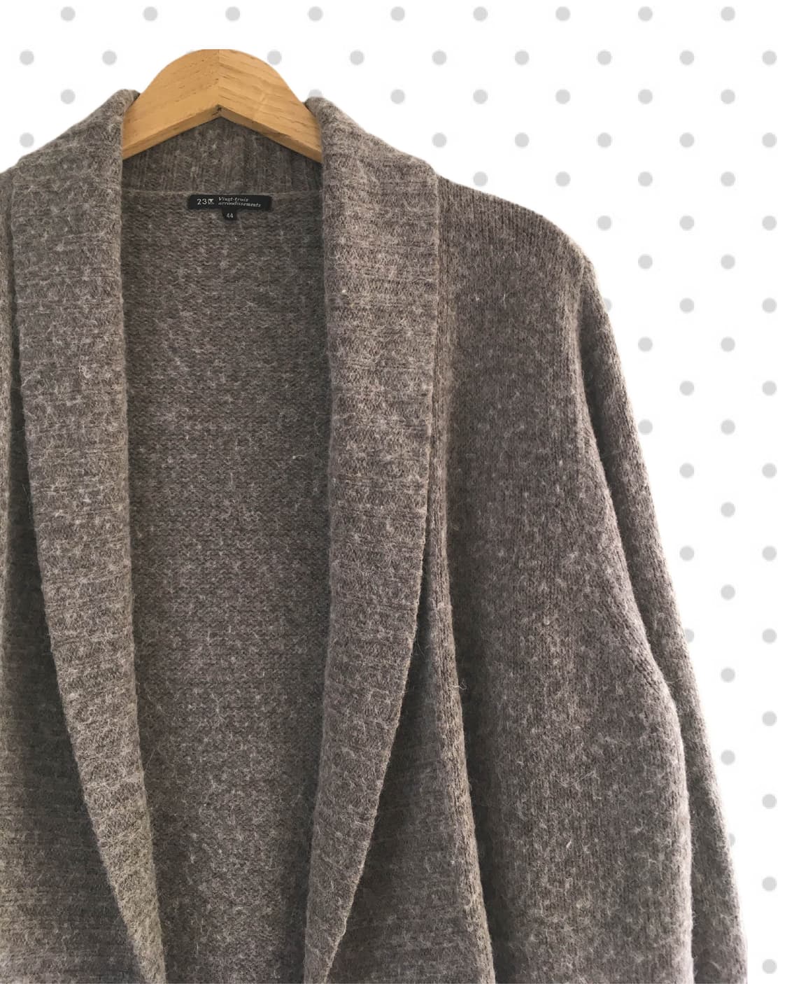 vintage soft texture cardigan cocoa 상품이미지7