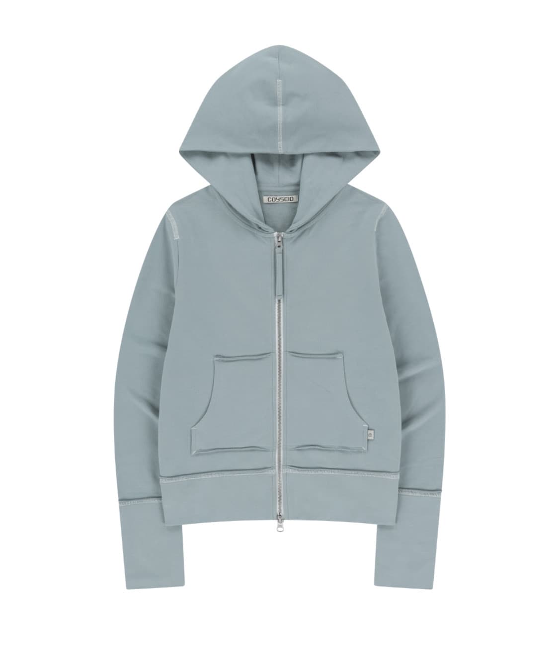 코이세이오 스티치 후드집업 스카이블루 상품이미지1