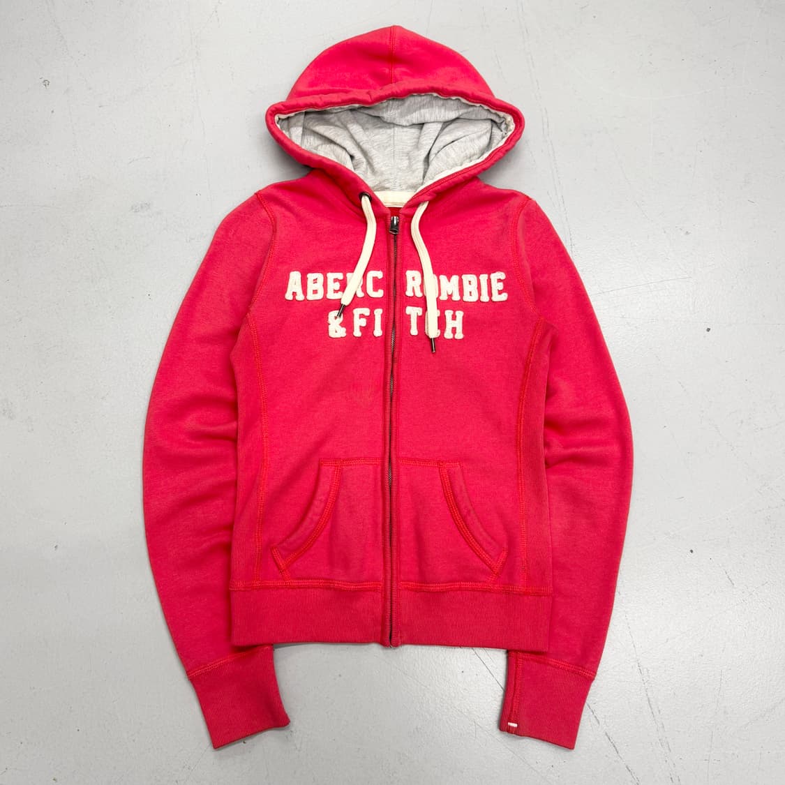 아베크롬비 Y2K 딱붙 아치로고 후드집업 상품이미지2
