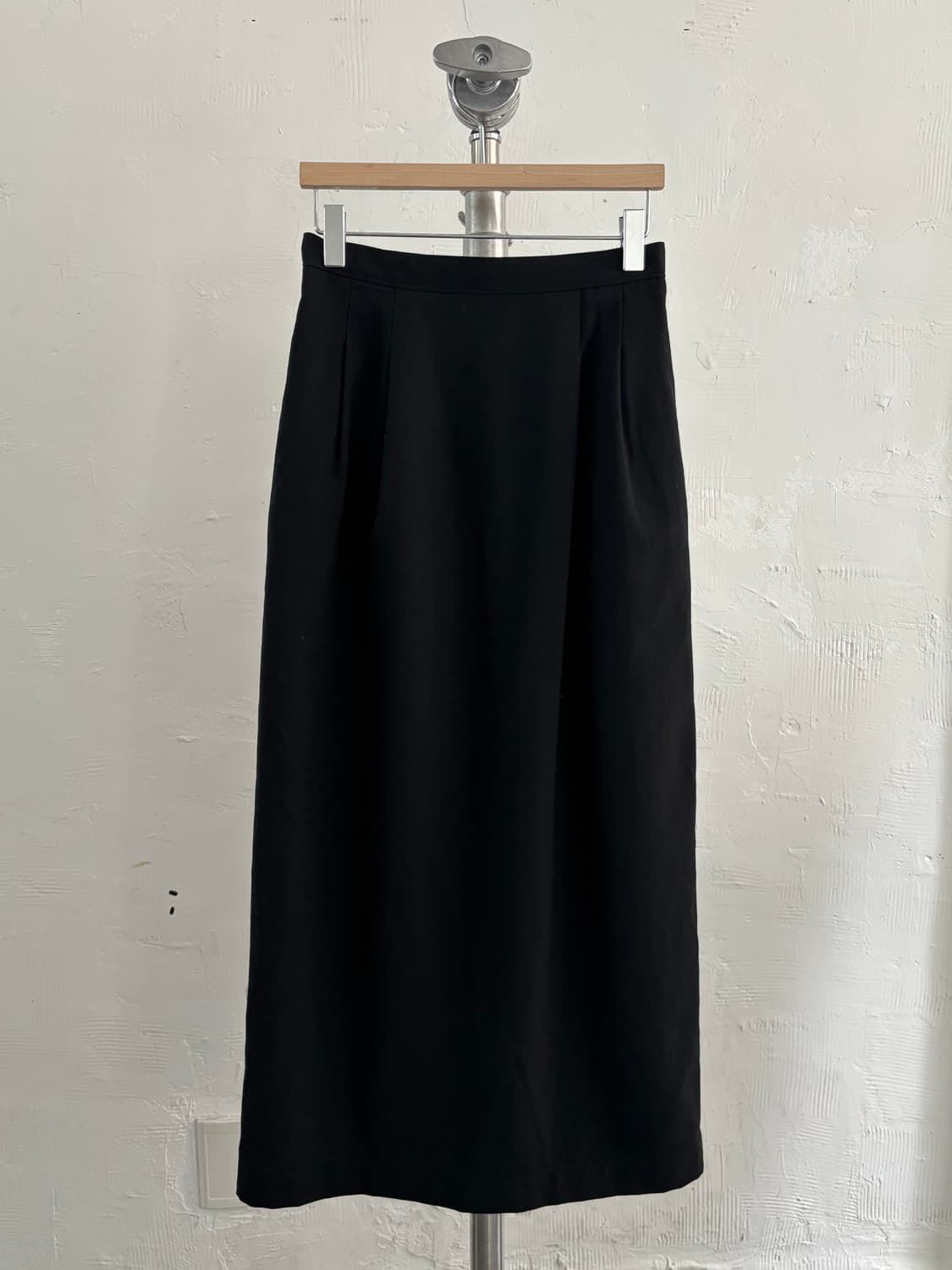 꼼데가르송 트리콧 1993‘s 블랙 슬릭 롱 스커트 상품이미지1