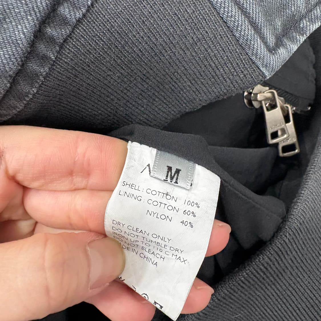 빈티지 후드 데님 봄버 자켓 상품이미지5