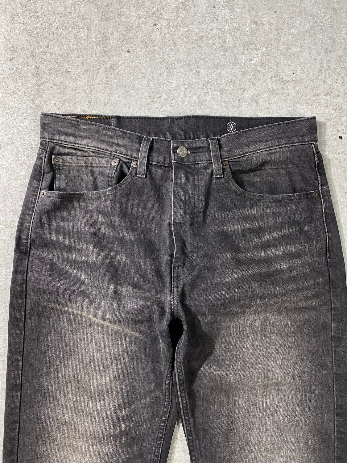 [34] Levi's 505 리바이스 흑청 레귤러핏 데님팬츠 상품이미지4