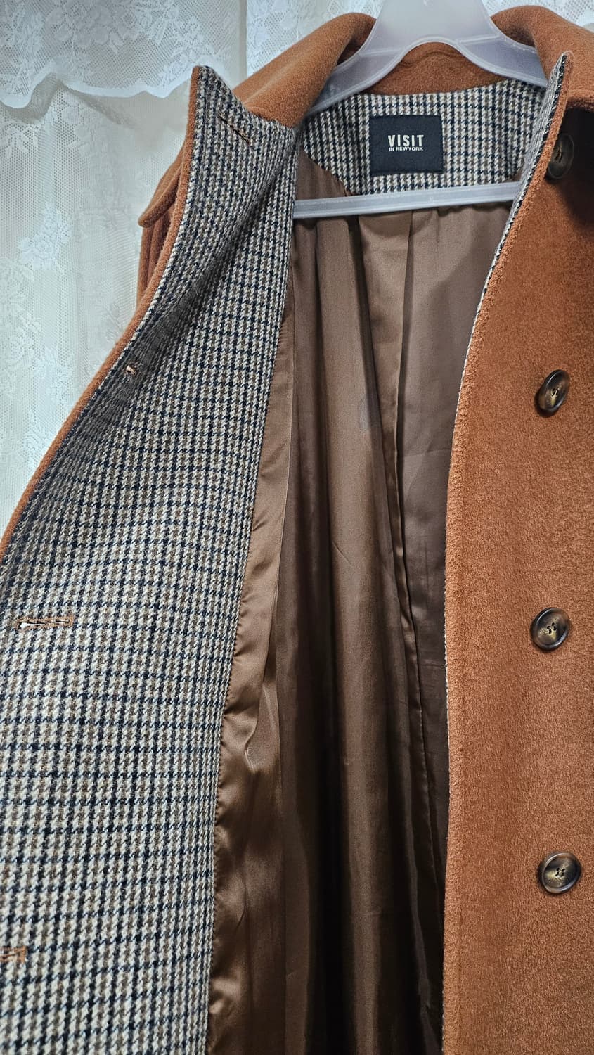 Vist브라운 모직 코트 상품이미지7