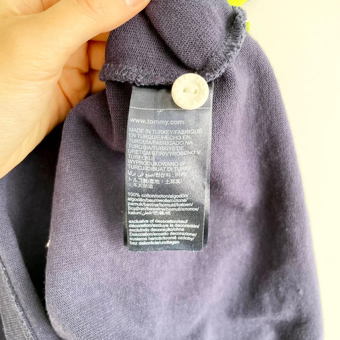 F1 90s 타미힐피거 진스 플래그 로고 폴로셔츠 L-XL사이즈 상품이미지7