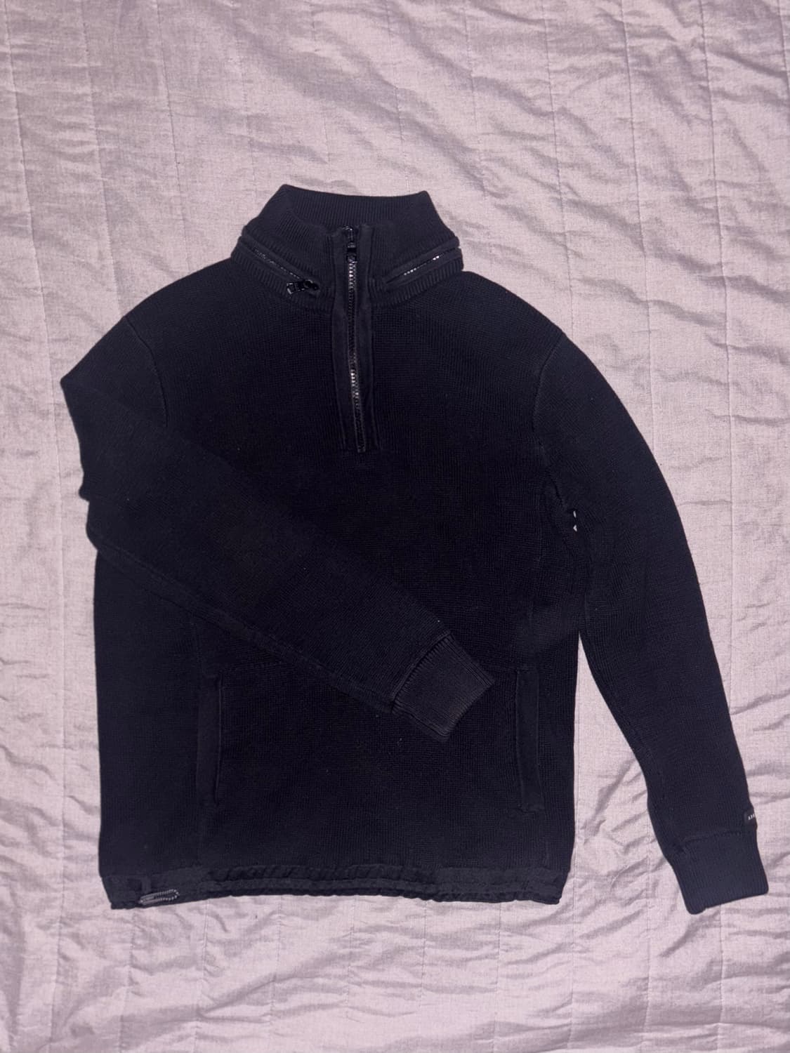 아르마니 익스체인지 넥지퍼 니트집업 s 상품이미지1