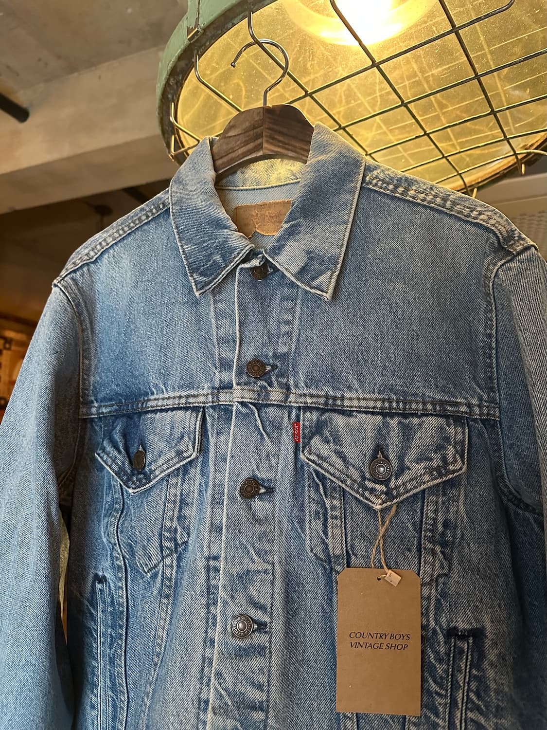 80s USA 빈티지 리바이스 3세대 데님 트러커 자켓 상품이미지3