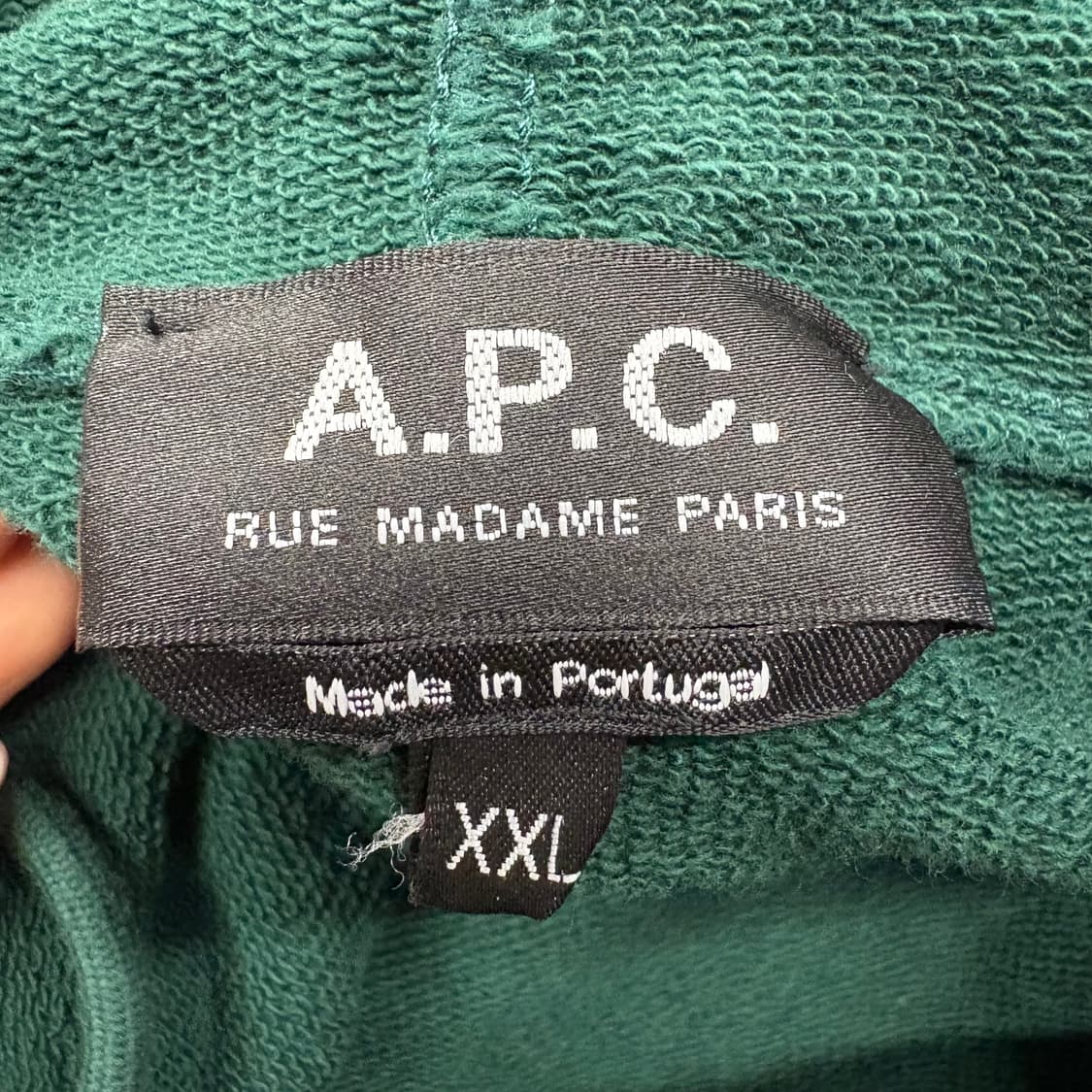 [정품/XXL] A.P.C. 아페쎄 로고 후드티 b17 상품이미지5