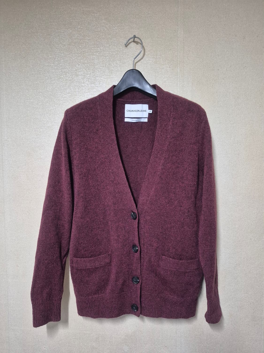 캘빈클라인진 셰틀랜드 울 가디건 상품이미지1