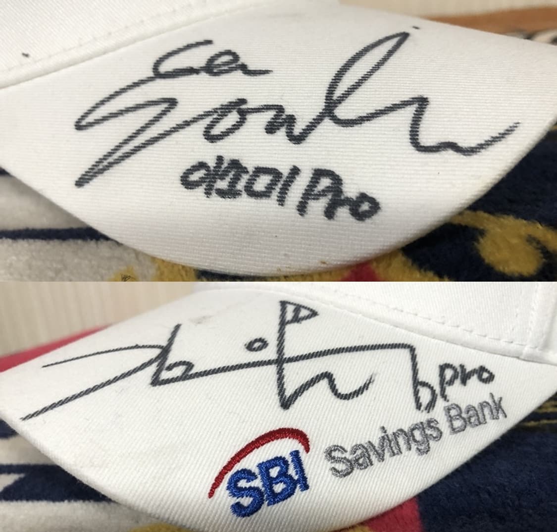 SBI저축은행 골프단 선수모자/캡 이소미/김아림프로 싸인 상품이미지10