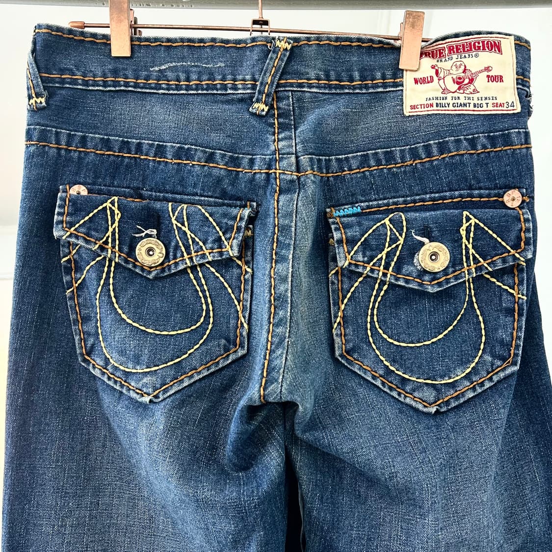 트루릴리전 빌리 자이언트 빅 T 부츠컷 데님 팬츠 상품이미지7