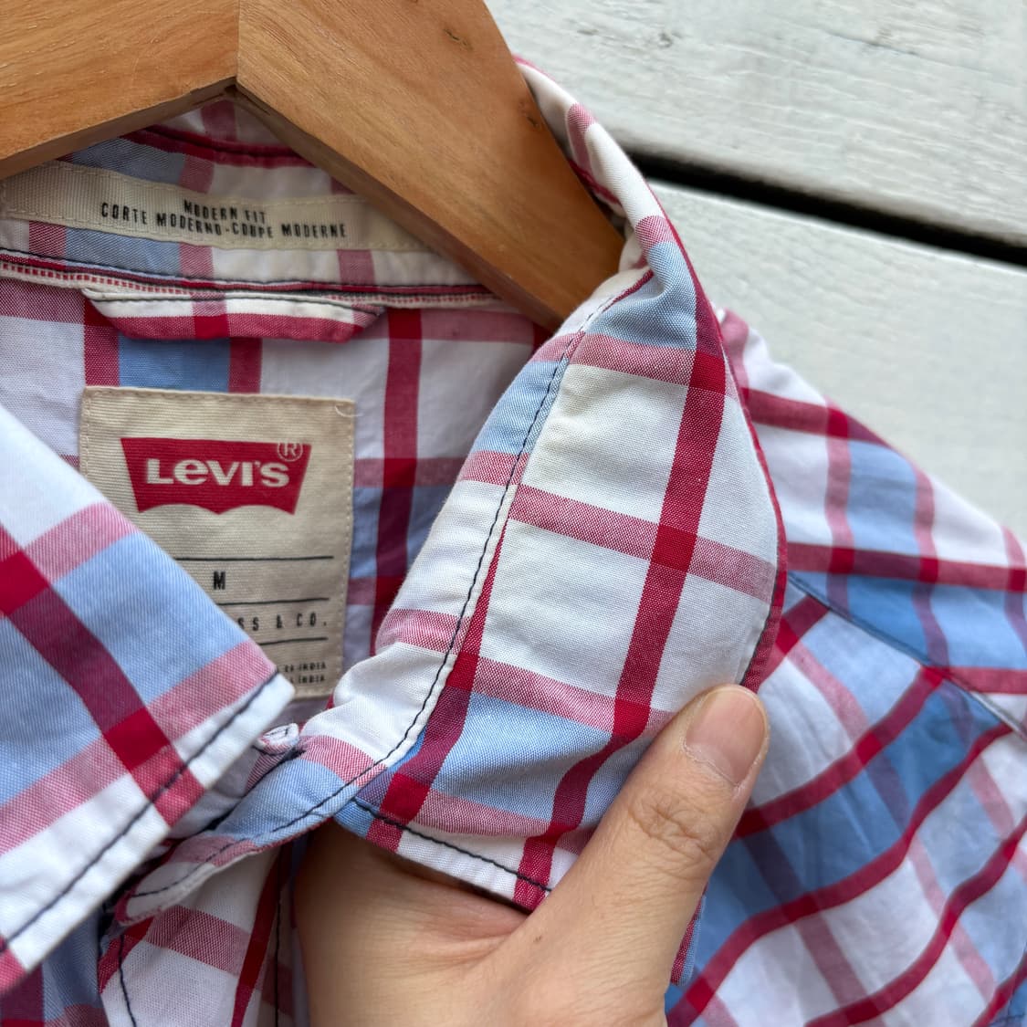 Levi’s 리바이스 체크 반팔 셔츠 상품이미지5
