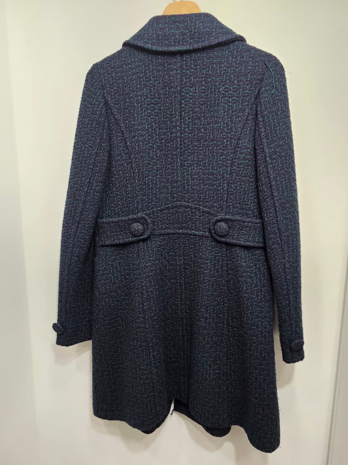 둥근카라 울혼방 코트 상품이미지8